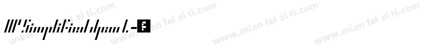 HP Simplified Jpan L字体转换